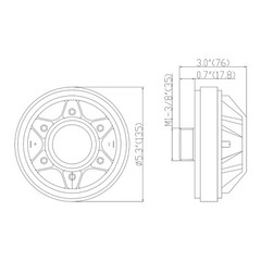 OPEN BOX: Sound Town 2″ Titanium Compression Driver 120W PA Audio (STHF-22X-R)