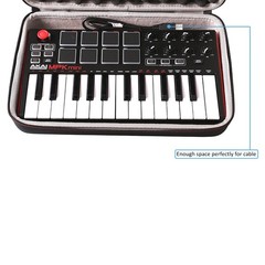 LTGEM Case Compatible with Akai 13.5″ L X 9″ W X 2.8″ H, Black+Grey