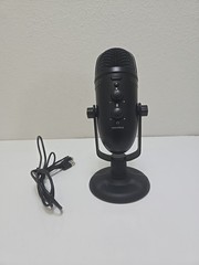 GENUINE Insignia Wired Cardioid USB Microphone NS-LCBM22 – Black OEM
