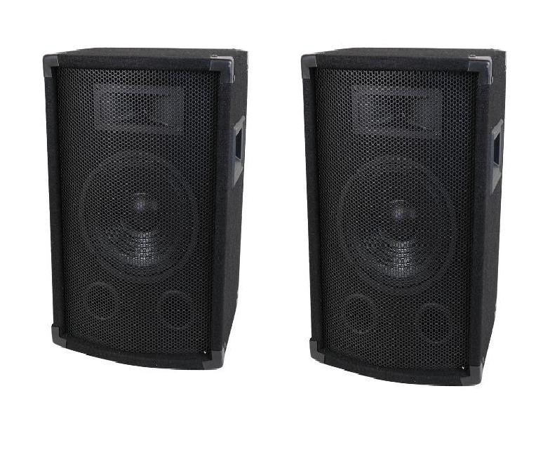 NEW (2) 12″ DJ Speakers PAIR 250w Karaoke twelve inch PA 8ohm Live Band Sound