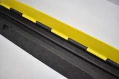 Lot of 2 Vevor Channel Rubber Cable Protector Ramps Heavy Duty 38-1/2″ x 10″