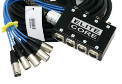 Elite Core 8 Channel 30′ Pro Audio XLR Mic Snake Stage Studio Fan to Box