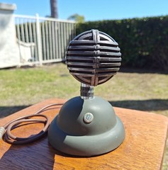 Rare Early Shure 508C Stratoliner Dynamic Microphone Original Stand – Serial 111