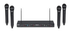 SAMSON Stage 412 Four Performer Handheld VHF Wireless Microphone Set – NAMM 2026