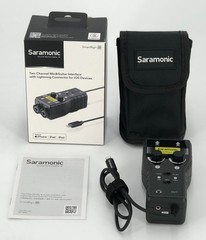 Saramonic SmartRig+ Di 2-Channel Audio Interface w/XLR, 1/4″ & 1/8″ W Lightning