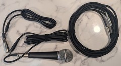Unused Open Box Studio Starter Bundle: Pyle PMXU63BT Mixer + Shure SM58 Mic