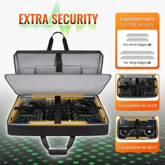 SNIGJAT DJ Controller Case for DDJ-FLX10/ DDJ-GRV6/ REV5/ REV7/ FLX6/ 1000, Padd