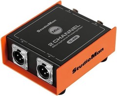 2-CH XLR Preamp for Dynamic Microphones,25dB Gain, Low-Noise Amplifier,Compac…