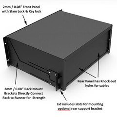 Penn Elcom R2293 Touring Grade Heavy Duty Rack Drawer Storage 4U