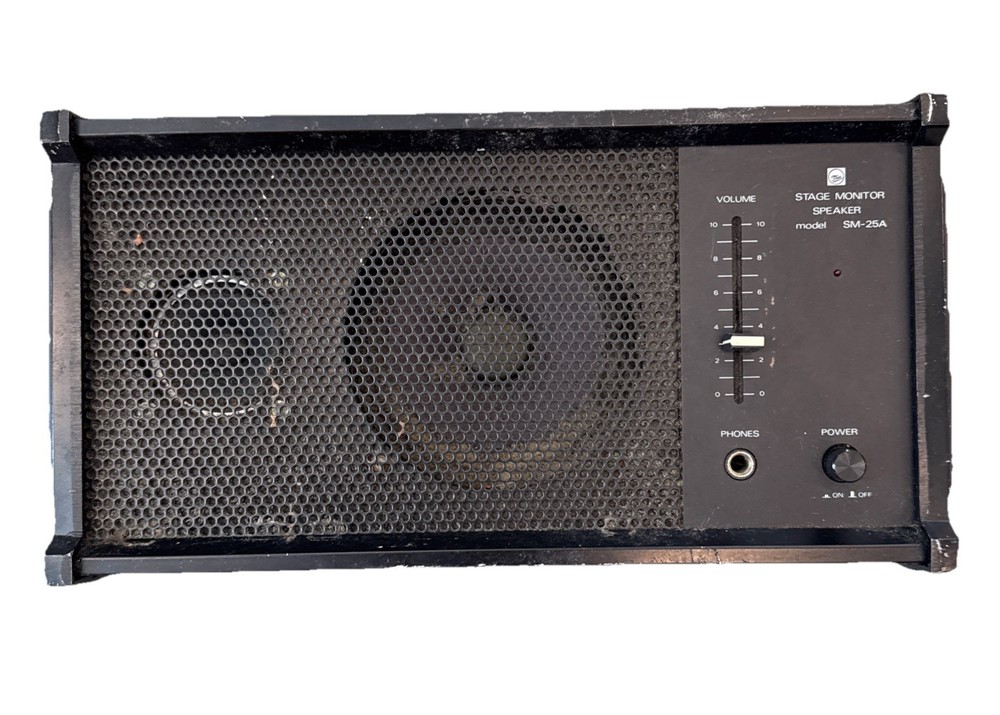 TOA SM-25A Powered Stage Monitor Speaker 25W 5″ Woofer 2″ Tweeter – Black