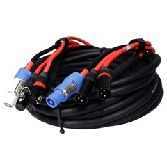 ProX XC-PWC14-DXLR50 50 FT Jumper PowerCon and Dual XLR Link Cable idjnow