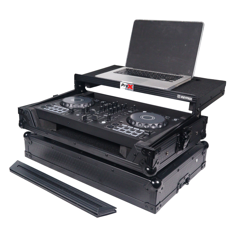 Pro X ATA Flight Road Case For Pioneer DDJ-FLX4 w Laptop Shelf – Black