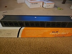 Hosa PDR-369 12 channel Mic In Panel XLR Balanced Reversible Patchbay Rackmount