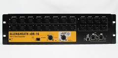 Rack Mount Allen & Heath xDR-16 16-In 8-Out Expander Stage Box w/ M-ACE Module