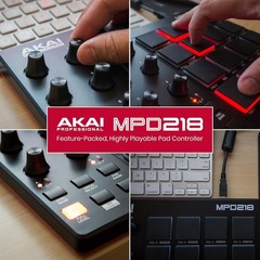 – USB MIDI Controller with 16 MPC Drum Pads, 6 Assignable Knobs, Note Repeat …