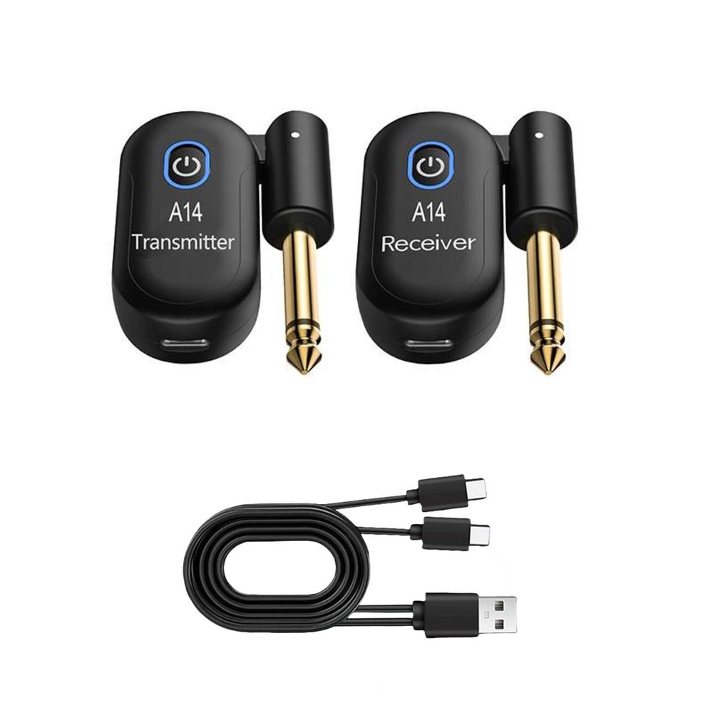 2.4GHz 108dB Guitar Wireless System for Electric Guitar Bass Violin Rechargeable