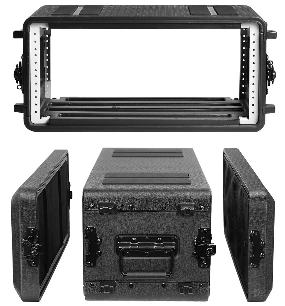 4U Rack Case Shallow 11″ Depth, 19″ Rackmount Flight Case, Watertight Dust-Pr…