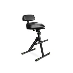 Gravity GFMSEAT1BR Ergonomic Musician Stool Adjustable Backrest, Footrest & Tilt