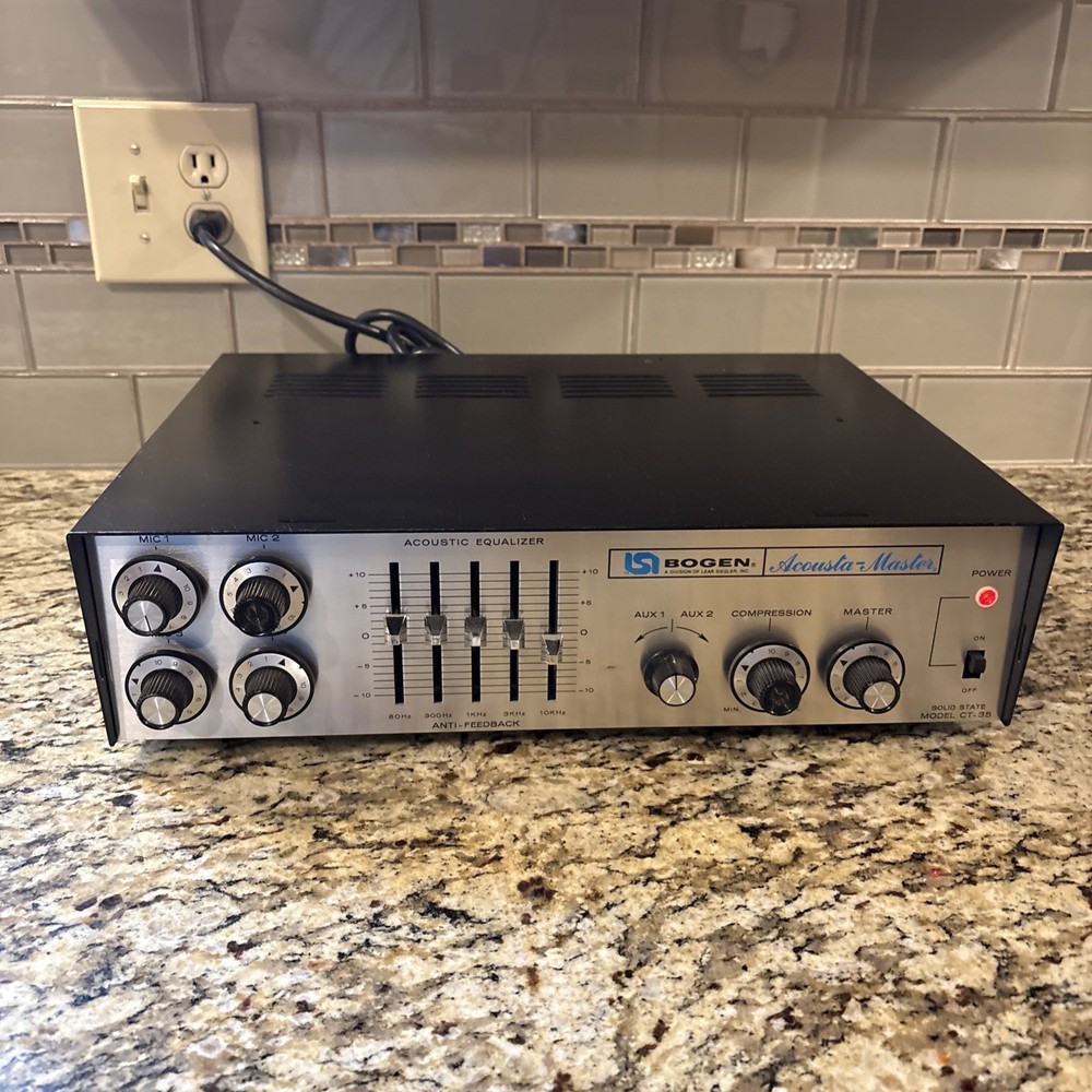 BOGEN Acousta-Master CT-35 Solid State Amplifier – TESTED – READ DESC!