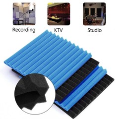 12- 96 Acoustic Foam Panel Wedge Studio Soundproofing Wall Tiles 12″X12″X1″ Blue