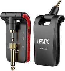 LEKATO Wireless Guitar System 2.4GHz Wireless Transmitter Receiver 6 Channels US