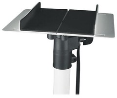 Pair Rockville RVSM5 White Adjustable Studio Monitor Bookshelf Speaker Stands