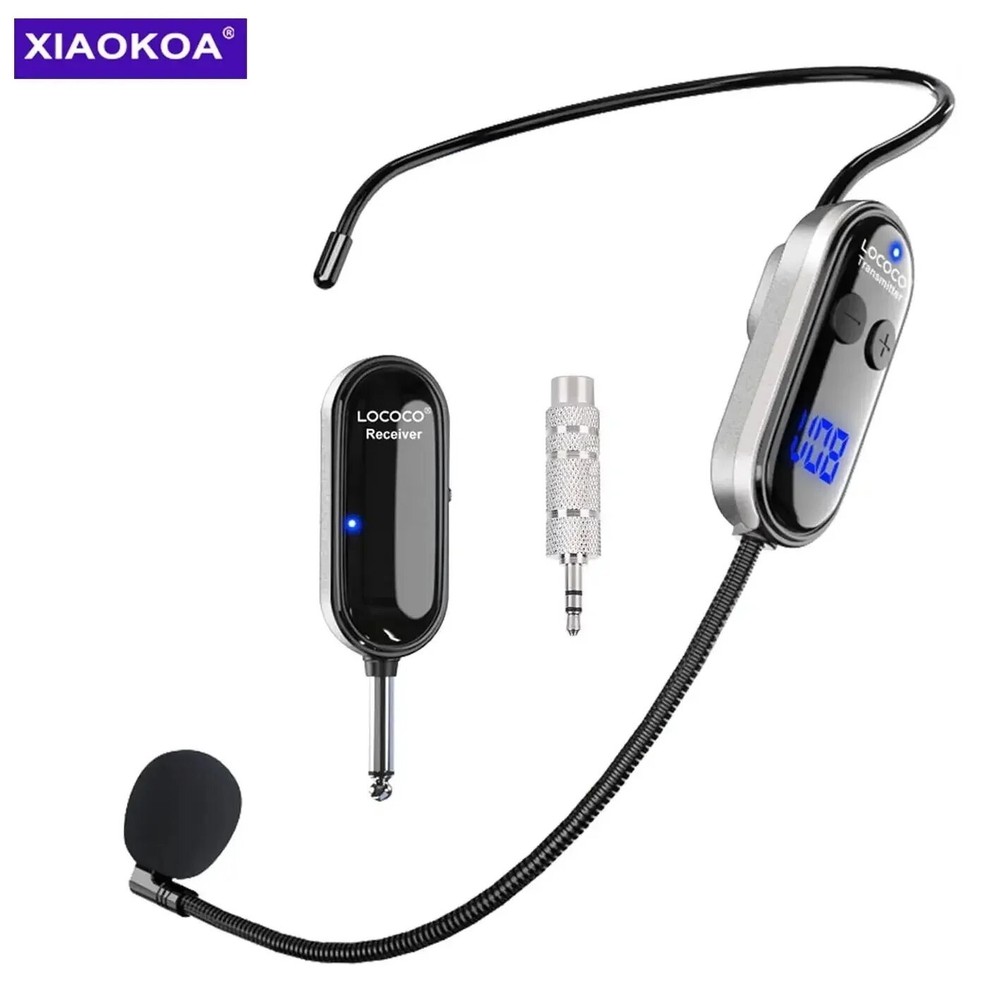 Wireless Headset Microphone LED Display PA System (165ft / 50m)