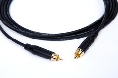 25′ Mogami 2964 S/PDIF 75 Ohm Cable | Black Amphenol RCA to RCA | 25 Ft.