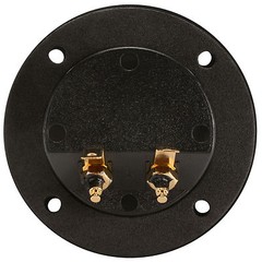 Round Speaker Terminal 2-15/16″ Gold Binding Post