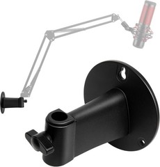 Microphone Wall Mount Boom Arm, Metal, Space-Saving Horizontal Wall Mount for…