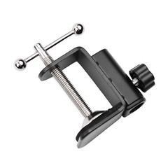 Adjustable Black C-shaped Arm Stand Clamp Desk Mounting Clamp Screw For Mic M5D4