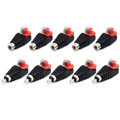 Surf turtle 10 Pack Speaker Wire Cable to Audio Male Female RCA Connector…