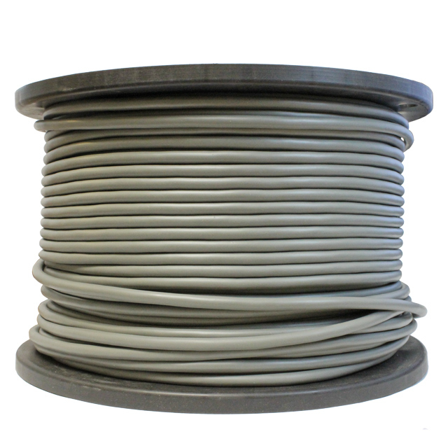 STEREO balanced shielded TRS XLR AUDIO MIC CABLE Raw Bulk wire 500 ft reel GRAY