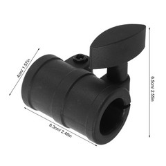 2Pcs Reusable Music Stand Support Joint Clamps Black Metal Plastic Replacement