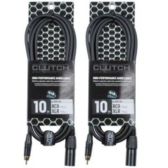 Professional 10ft RCA Male to XLR Male Audio Speaker Interconnect Cables 2 Pack