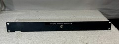 1U custom rack panel with switch 1 RU black