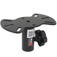 ProX X-SSMPBLK Black Speaker Stand Mount Plate Tray For Moving Heads and Speaker