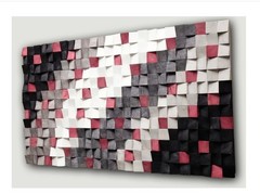 Geometry Acoustic Sound Diffuser acoustic sound absorbing 3Dwooden wall painting