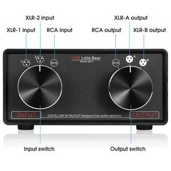 Little Bear Mc3 3in3out Xlr Balanced/rca Stereo Converter Audio Selector Splitte