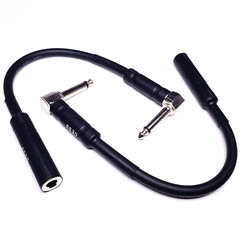 CESS-090 Low-Noise Right Angle 1/4 TS Male to Female Guitar Extension Cable 2 P