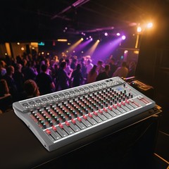 16-Channel Professional Mixer Audio Mixer Console Tabletop Audio Mixing Console