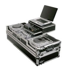Odyssey FZGS19CDJW Flight Zone Glide Style Laptop DJ CD Mixer Coffin Case Wheels