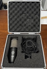 AKG P220 Studio Cardioid Condenser Microphone + Shockmount + Case