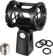 Microphone Shock Mount Holder Clip Mic Anti-Vibration for Condenser Shotgun Mic