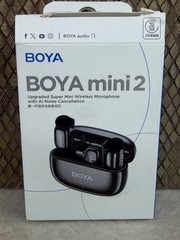 Boya Mini 2 Mini Wireless Microphone w/ Charging Case AI Noise Cancellation New
