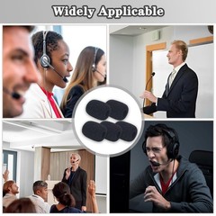 Headset Microphone Covers Foam, Lapel Windscreen 5pcs