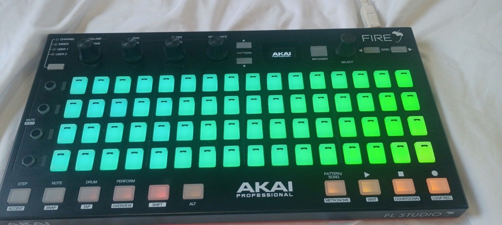 Akai Professional Fire FL Studio USB Midi Pad Controller USED, hardware only