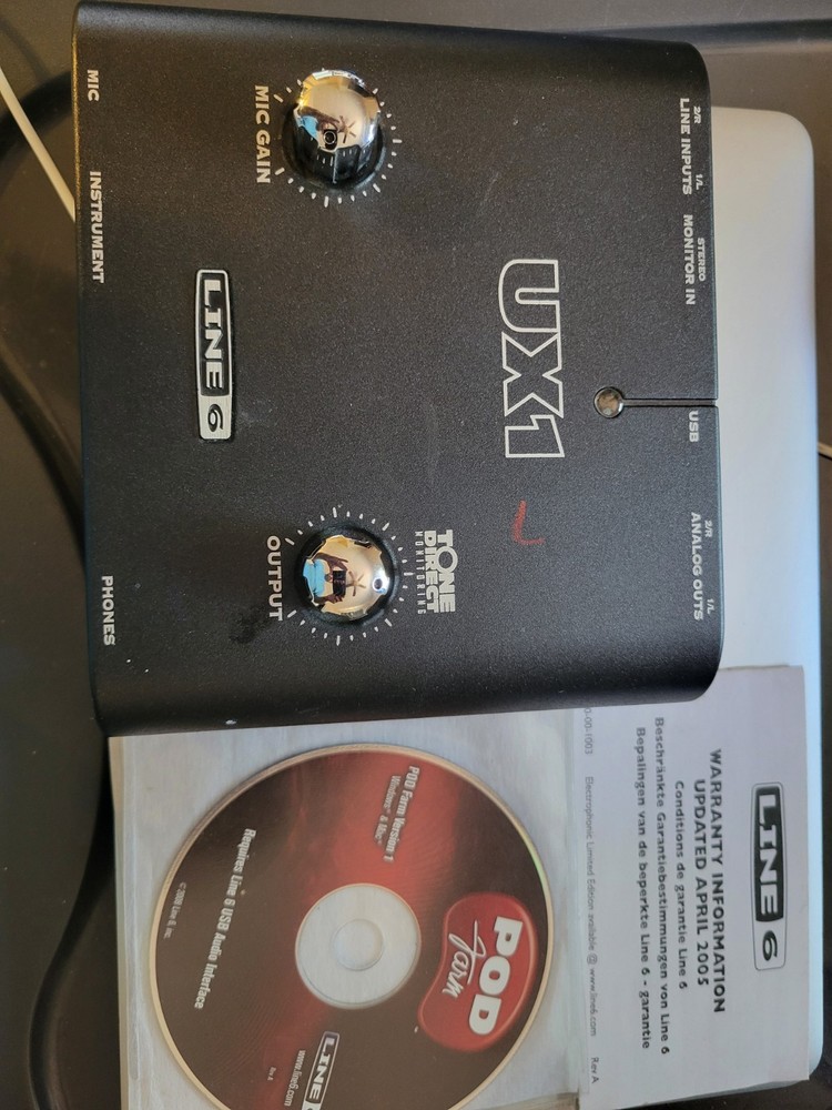 NR MINT – Line 6 TonePort UX1 Interface – With Manual And Original Software