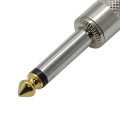 20PCS 1/4 MONO TS Heavy Duty Male Audio Speaker Guitar Cable Connector Plug JACK