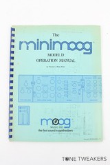Moog Minimoog Model D Operation Manual Tom Rhea VINTAGE SYNTH DEALER
